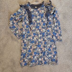 Floral Blue Kids Dress